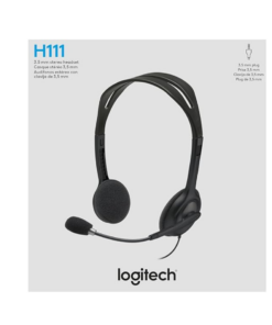 Logitech H111 On-Ear Headset-3.5mm Audio Jack