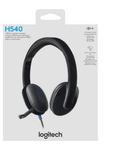 Logitech H540 USB Headset-with Noise-Canceling Microphone