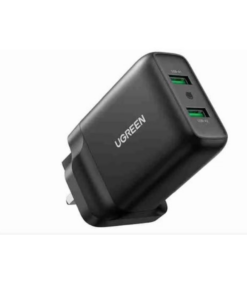 UGREEN CD161 USB Fast Charger UK Black (UG- 70164)