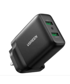 Ugreen CD161 USB Fast Charger UK (Black) UG- 70164