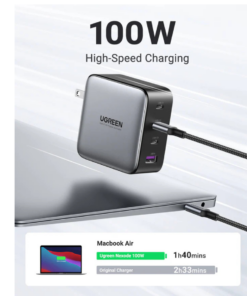 Alternative view of Ugreen CD226 Nexode Charger 100W USB C GaN -4 Ports